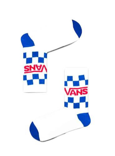 Unisex Yetişkin Vans Dama Desenli Kolej Çorap - 0